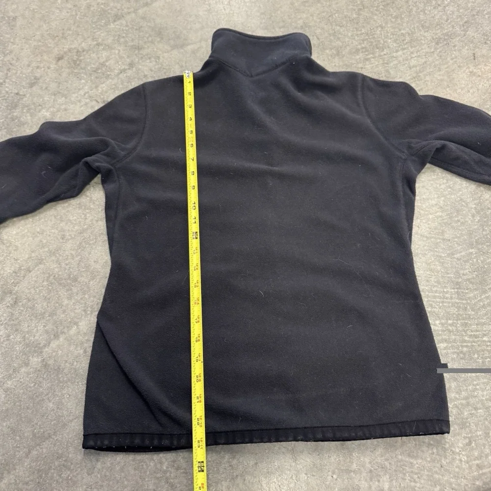 Women's Nike Therma Fit Fleece Jacket Full Zip Black Gold Swoosh Fall Medium